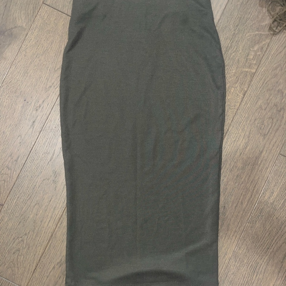 Elegant Olive Green Women's Skirt